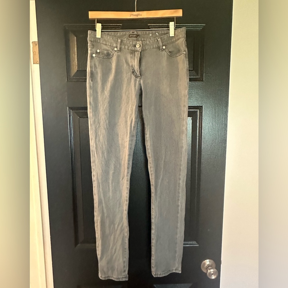J.McLaughlin light grey skinny jeans size 4